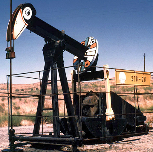 Nodding donkey oil well Small oil well in America