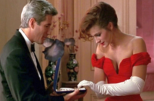 Pretty Woman Julia Roberts plays a prostitute in the film Pretty Woman